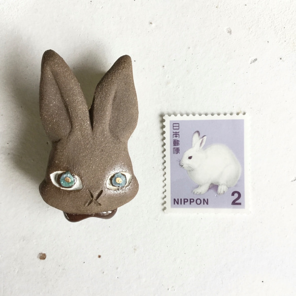 陶瓷胸針 Kenji 的兔子 第4張的照片
