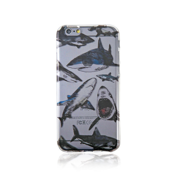 iPhone6 / 6S鯊魚圖案鯊魚清除軟包 第2張的照片