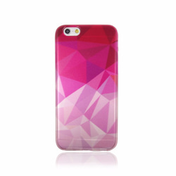 iPhone6 / 6S清除軟袋的幾何圖案的粉色磨砂 第2張的照片