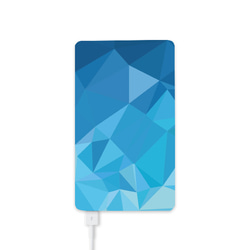 手機電池幾何圖案藍色大容量的4000毫安 第1張的照片