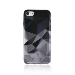 iPhone 6 / 6s / 7/8幾何圖案黑色墊透明軟包 第1張的照片