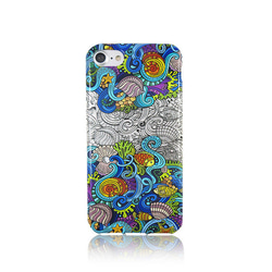 iPhone 6 / 6s / 7/8塗鴉設計系列反映海底設計的透明軟殼·深海smaho 第1張的照片