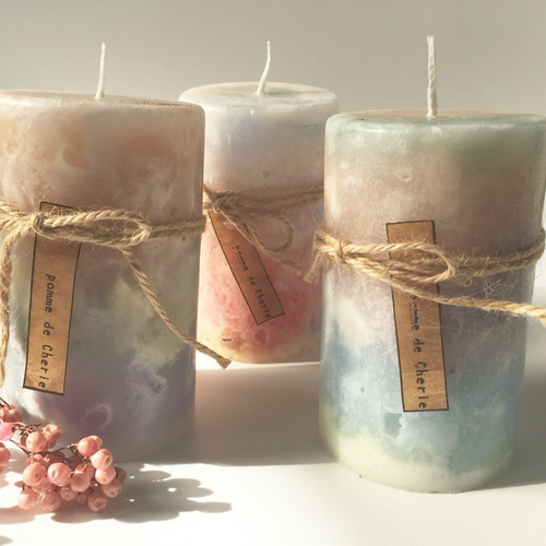 チャンクキャンドル C-3 キャンドル・キャンドルホルダー makiko-1225