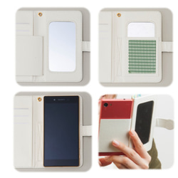 【送料無料】3個で1SET　sasabo-mrcオリジナル　手帳型iphone/スマホケース【多機種対応】 4枚目の画像