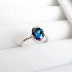 SWAROVSKI ☆ 2粒リング ☆ スワロフスキーリング 指輪・リング