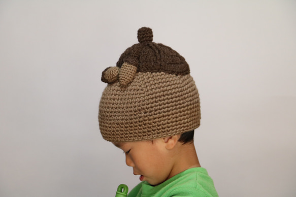 どんぐりニット帽子（子ども用） 帽子(ベビー・キッズ) jyojyo