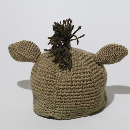 再販）イノシシさんニット帽子（子ども用） 帽子(ベビー・キッズ  