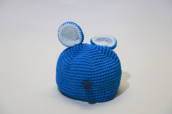 ネズミさんのニット帽子（子ども用） 2枚目の画像