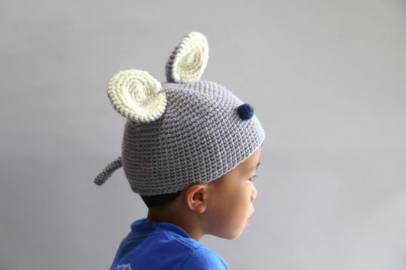 ねずみちゃんのニット帽 ねずみちゃんニット帽