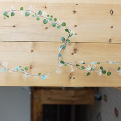 ♡雑誌【ＬＤＫ】掲載♡特別な1日のヘアアイテム◎ワイヤープランツの花かんむり 4枚目の画像