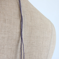 フュージングガラスネックレス　ー紫ー　＜金属フリー紐＞　 7枚目の画像