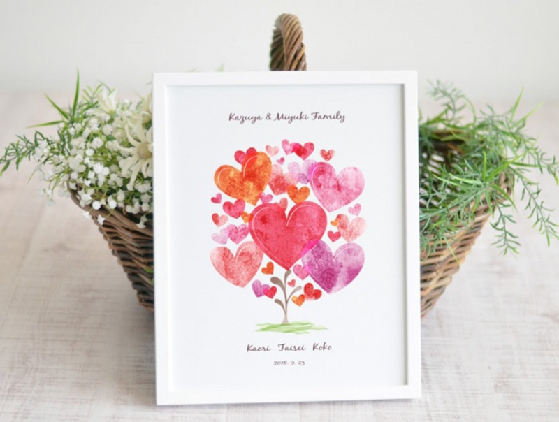 出産祝いや新築祝いにおすすめ♪メッセージ×名入れ☆フォトフレーム・ファミリーツリー