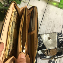 【福袋】春財布　ラウンド長財布、コインケースの２点セット 5枚目の画像
