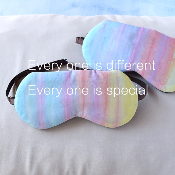 粉彩彩虹眼罩 | 附方便旅行的小袋 | 提供免費禮品包裝 第5張的照片
