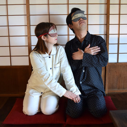 [免運費超值眼罩] 忍者情侶 | Asanoha | 含收納袋 | 結婚禮物 第5張的照片