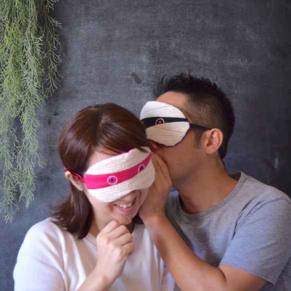 可愛木乃伊夫妻   眼罩/免運費 第3張的照片