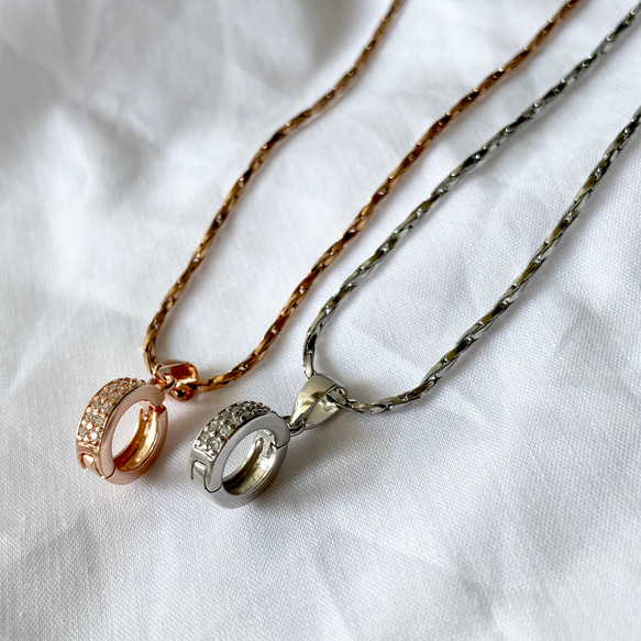2way 当店人気チェーン＆指輪をネックレスできるリングホルダー