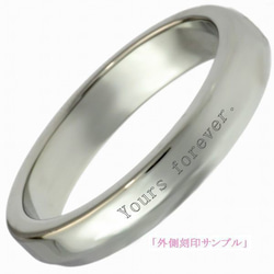 ** 送給親人的首飾 ** 配對結婚戒指 戒指 不銹鋼雕刻 &lt;2 對&gt; 第4張的照片