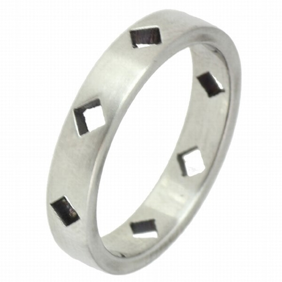 ◆シルバ－アーガイルリング◆サイズオ－ダ－メイド＊ステンレス 指輪（単品価格） 1枚目の画像
