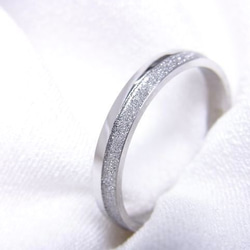 『未来のシルエット』肌に優しいペアリング 指輪 ブライダルリング 名入れ 刻印 ステンレス プレゼントキラキラ 結婚指輪 6枚目の画像