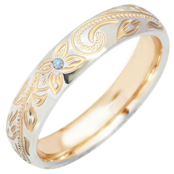 ** 夏威夷訂婚戒指 ** 珊瑚粉色不銹鋼戒指戒指名稱插入 [1 價格] 第5張的照片