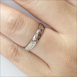 ** 夏威夷訂婚戒指 ** 珊瑚粉色不銹鋼戒指戒指名稱插入 [1 價格] 第4張的照片