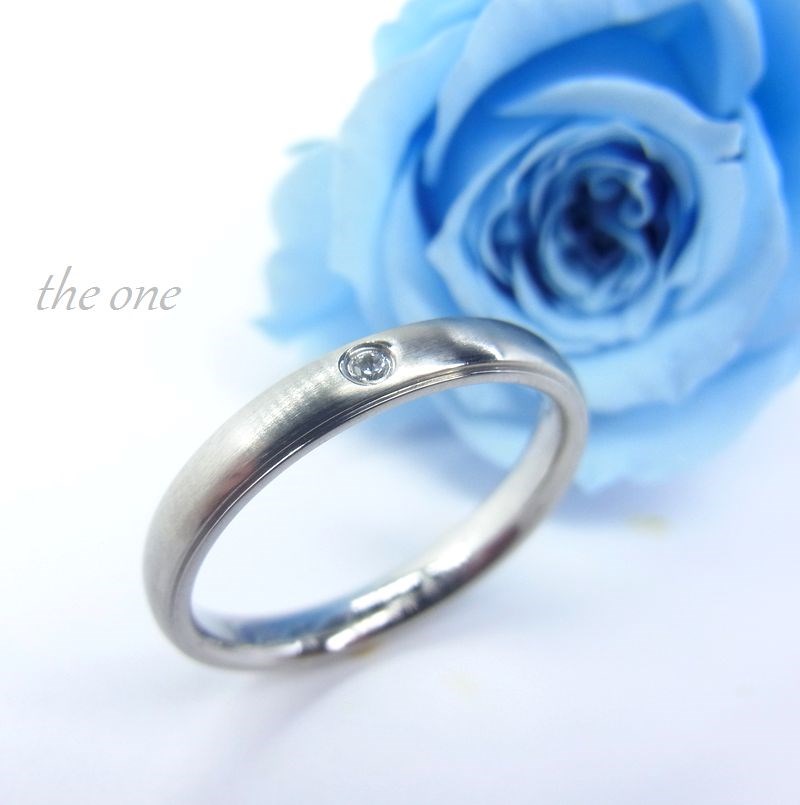 細身シンプルリング 指輪 アレルギーフリー 刻印・誕生石対応〈単品価格〉
