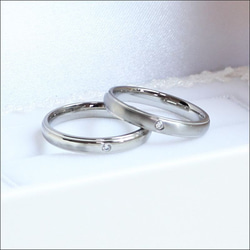 纖細的簡單戒指戒指防過敏雕刻/生日石兼容&lt;單品價格&gt; 第3張的照片