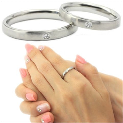 纖細的簡單戒指戒指防過敏雕刻/生日石兼容&lt;單品價格&gt; 第7張的照片