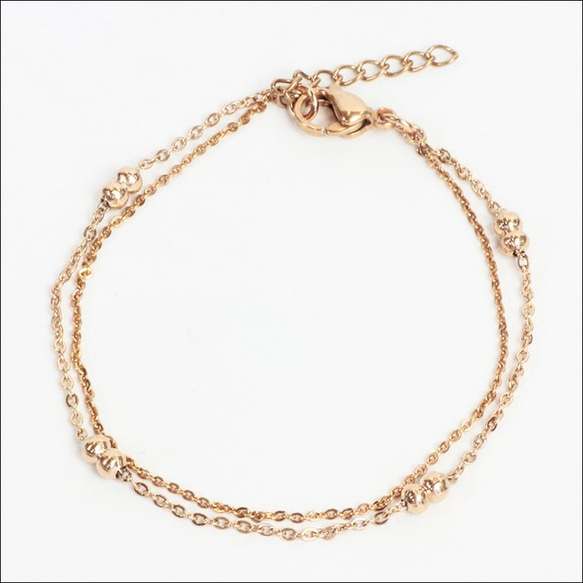 春の蕾のブレスレット**桜カラー*ピンクゴールド ステンレス 春の蕾のブレスレット**桜カラー*ピンクゴールド ステンレス