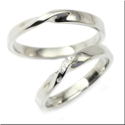 『二人を結ぶ愛の指輪』ブライダル マリッジリング ペアリング 結婚指輪【２本ペア価格】【送料無料】 2枚目の画像