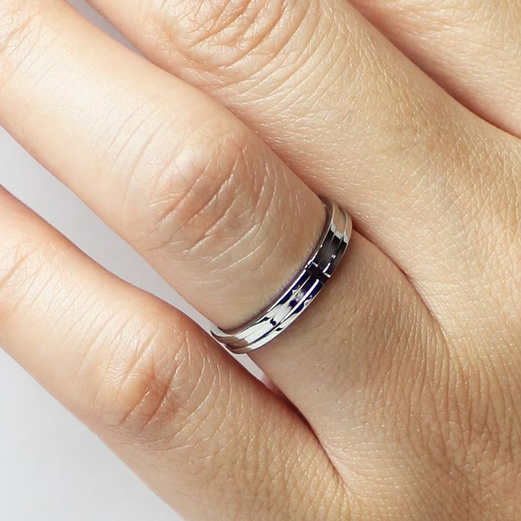 ミラークロス ブライダル マリッジリング 結婚指輪 ステンレス 【2本ペア価格】 5枚目の画像