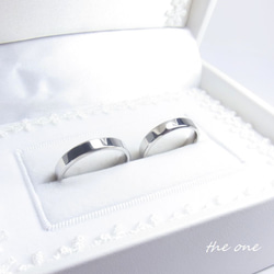 “簡單的新娘戒指”配對結婚戒指對戒週年紀念郵票[兩對價格] 第2張的照片