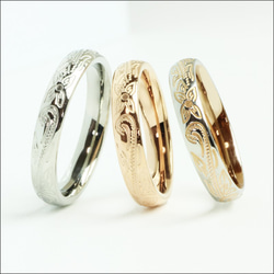 『あなたの守護石リング』Hawaiian Jewelry リング 指輪 ステンレス 名入れ 誕生石 刻印対応〈単品価格〉 2枚目の画像