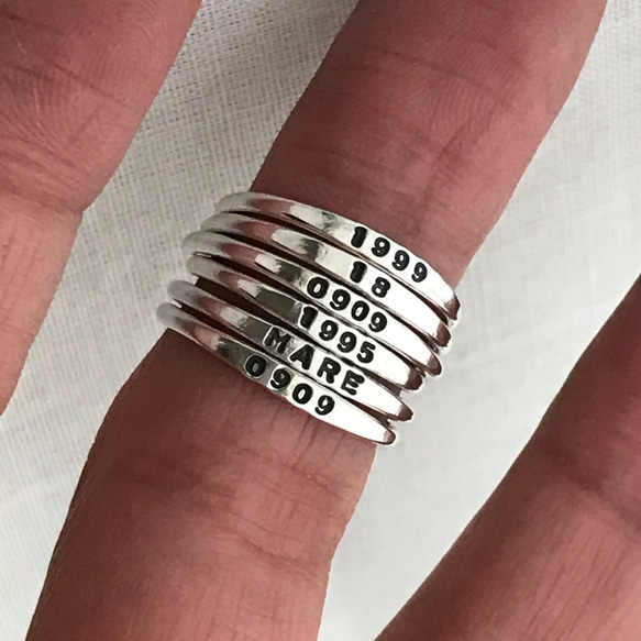 【silver950】name ring 2枚目の画像
