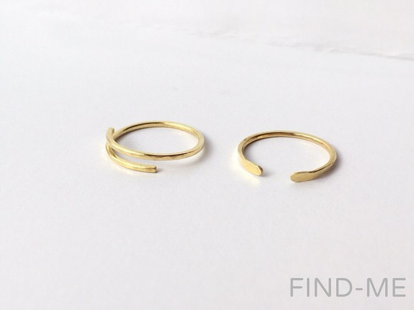 【2set】2way thin ring 1枚目の画像