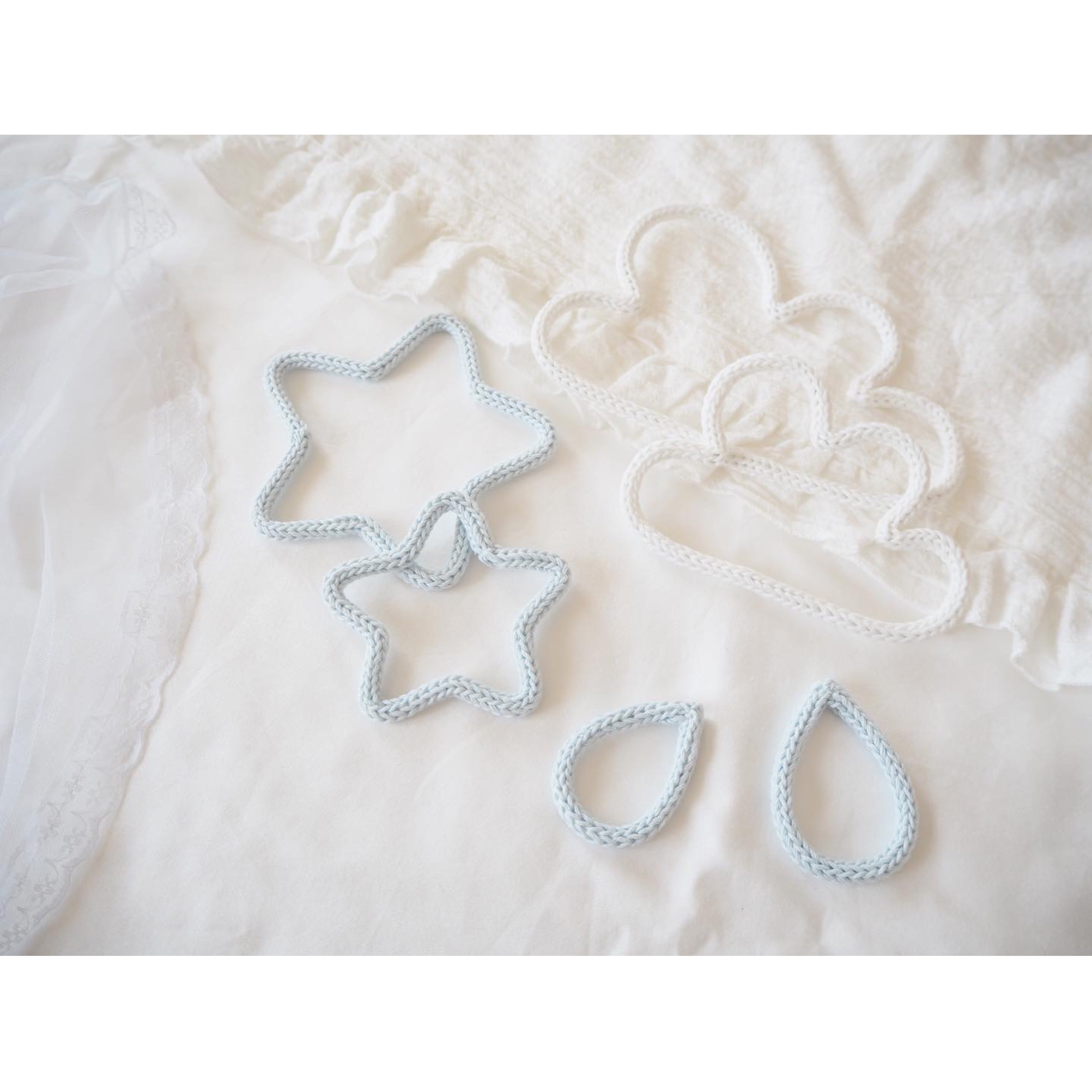 モチーフ　ほし　くも　クラウド　しずく