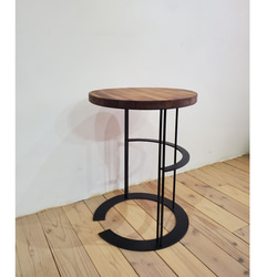 ◆TIデザイン受賞作品◆円形サイドテーブル　マットな質感でディスプレイ上手に　観葉植物　ソファ横 7枚目の画像
