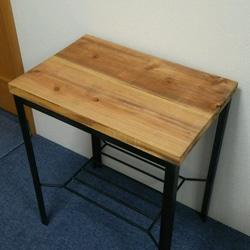 【アイアン＆ウッド】natural サイドテーブル  鉄脚  古材  テーブル 3枚目の画像