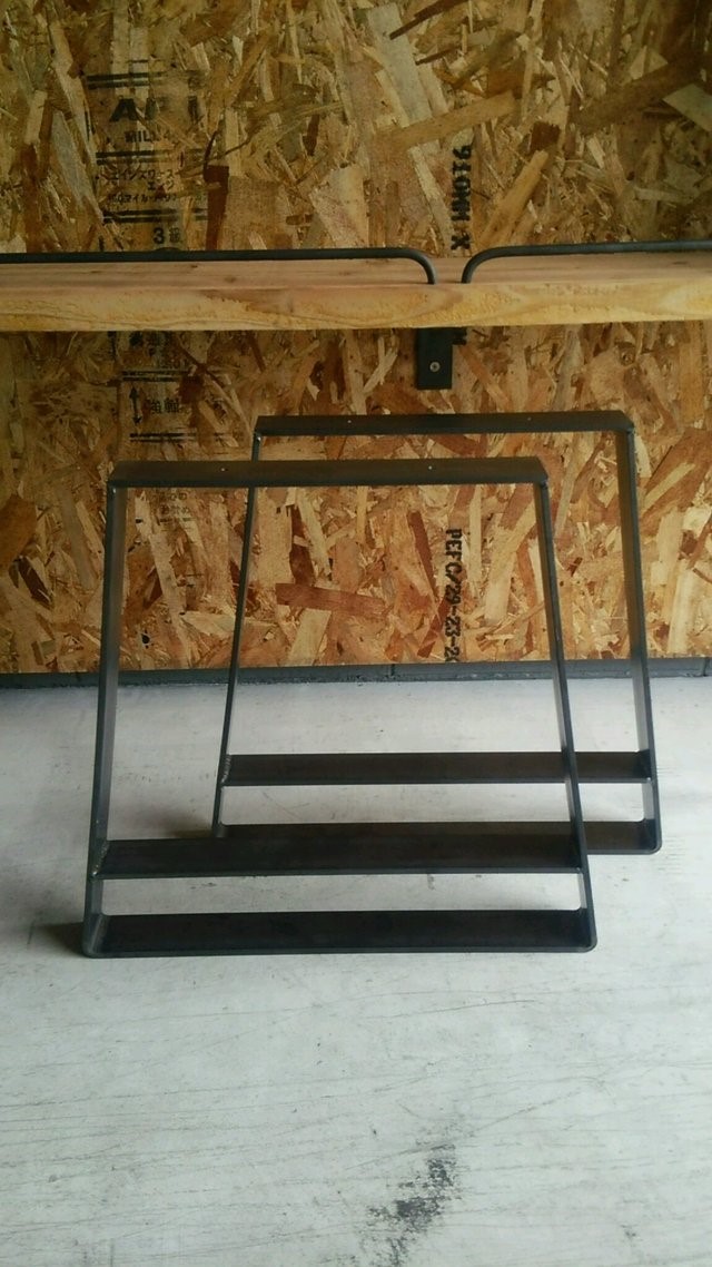 【現品販売】アイアン ローテーブル 机 鉄脚 鉄 一枚板 ベンチ 茶 tab33 楽天市場】アイアン脚 口型 奥行58cm 高さ34cm ブラック