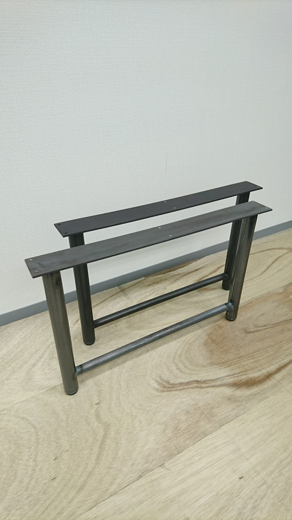 【アイアン】ローテーブル・ベンチ丸　鉄脚 2枚目の画像