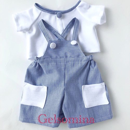 ダッフィーSサイズ（43cm）コスチューム（ブルーストライプ