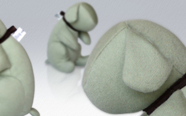 カシミア Dog nudy グリーン