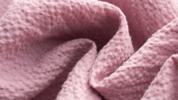 （再販5）特製リネン生地　切り替えワンピース　linen ロング丈 　浅いピンク 5枚目の画像