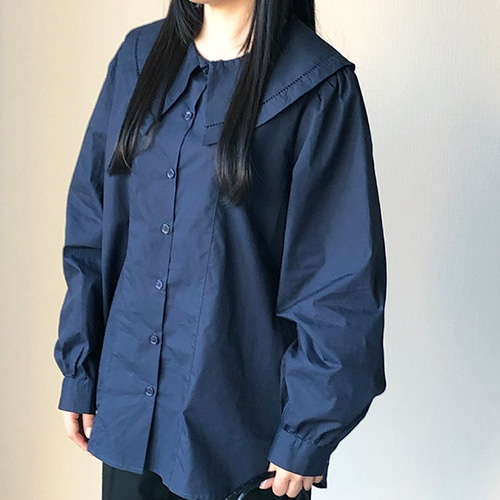 ラスト1点】流行のビッグカラー♪トレンド感上がる可愛すぎない大きな