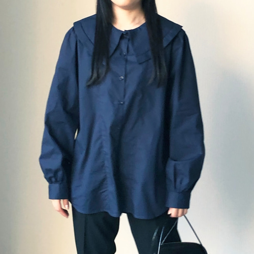 ラスト1点】流行のビッグカラー♪トレンド感上がる可愛すぎない大きな