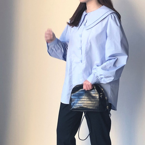 ラスト1点】流行のビッグカラー♪トレンド感上がる可愛すぎない大きな