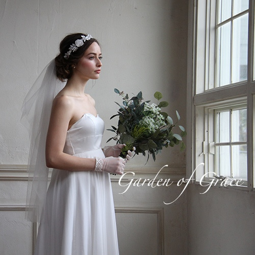 ブライダル ウェディングドレス エンパイア セットに最適メイベル