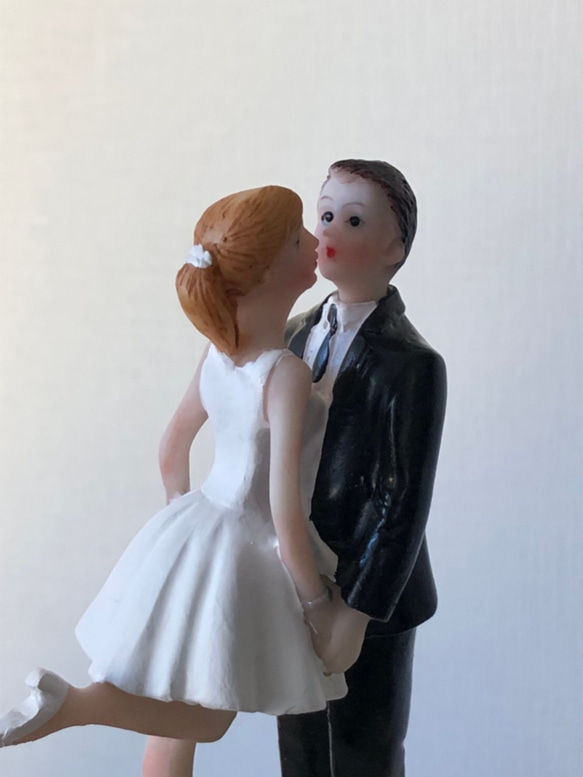 【ラスト1点】ウェディング ブライダル wedding ケーキトッパー ケーキの上に乗せる飾り【ミニドレス】 3枚目の画像