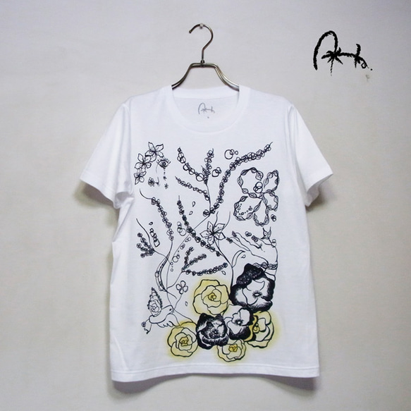 花こころ黄 Tシャツ［S size］ 1枚目の画像